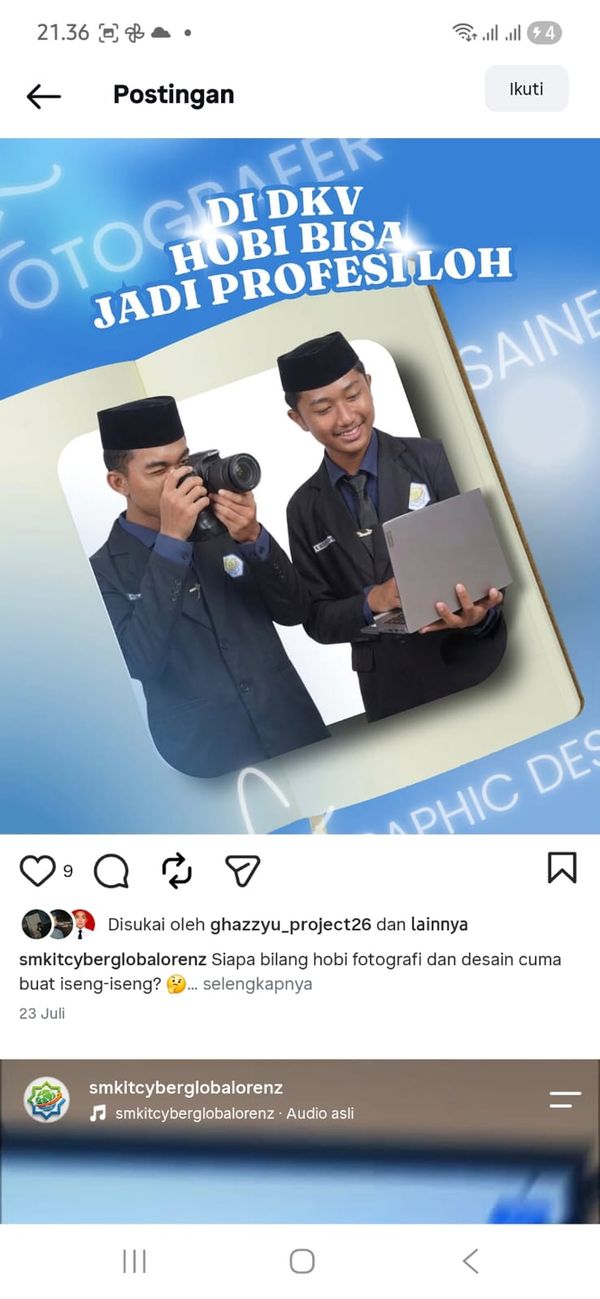 Kegiatan ekstrakurikuler santri